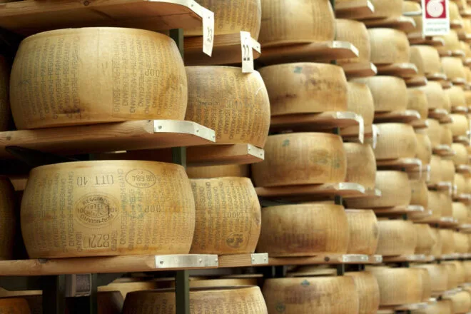 Grana Padano, the best-selling PDO cheese. grana padano cork