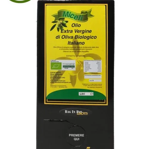 Azeite de oliva extra virgem Domenico Miceli 5 lt. saco em caixa