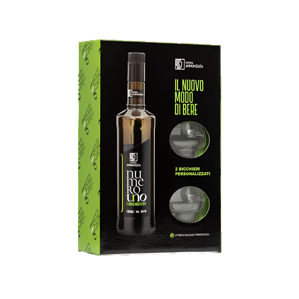 Amaro Numero Uno - Coffret cadeau avec 2 verres