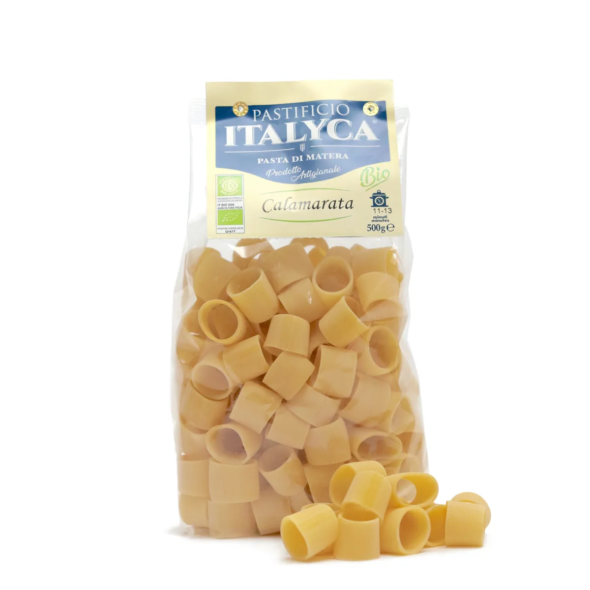 Calamarata 100% italienische Bio-Handwerkspasta 500g