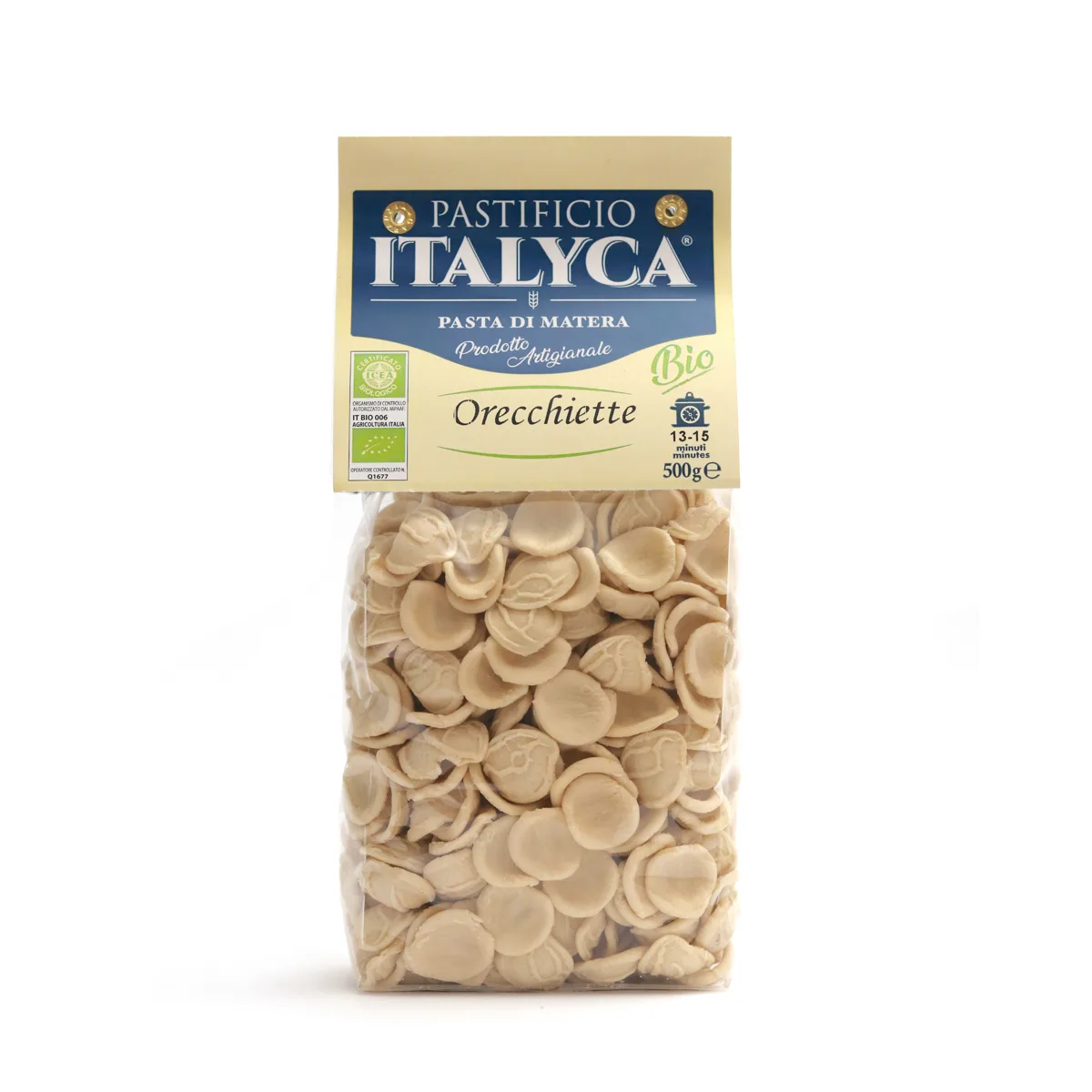 ORECCHIETTE 100% ITALIENISCHE BIO-HANDWERKSPASTA 500g - Bild 2