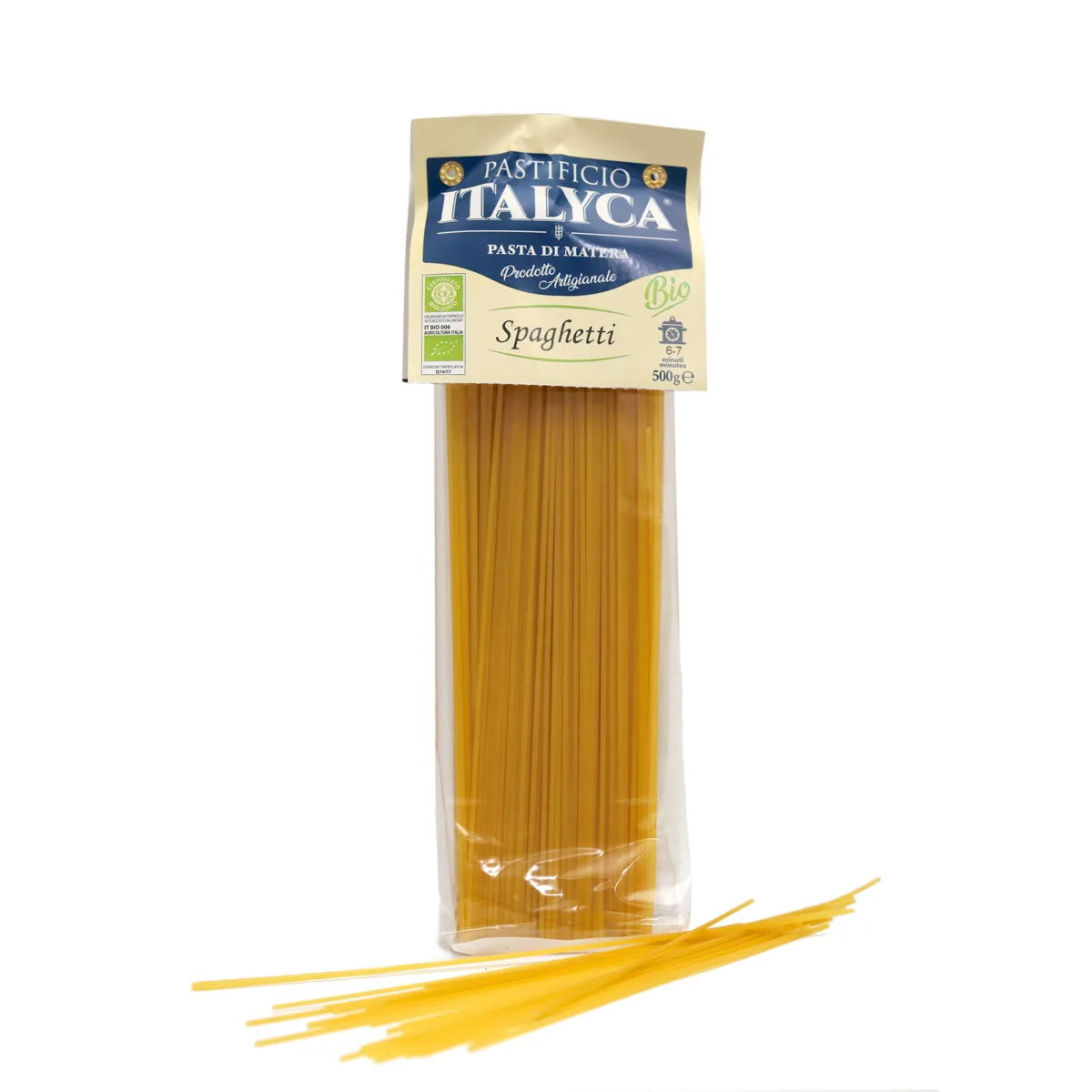 Spaghetti, 100 % italienische Bio-Handwerkspasta, 500 g