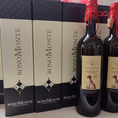 SQUILLANTINO Magnum Olio Extra Vergine Di Oliva 2025 bottiglia 1500 ml con versatore e scatola regalo