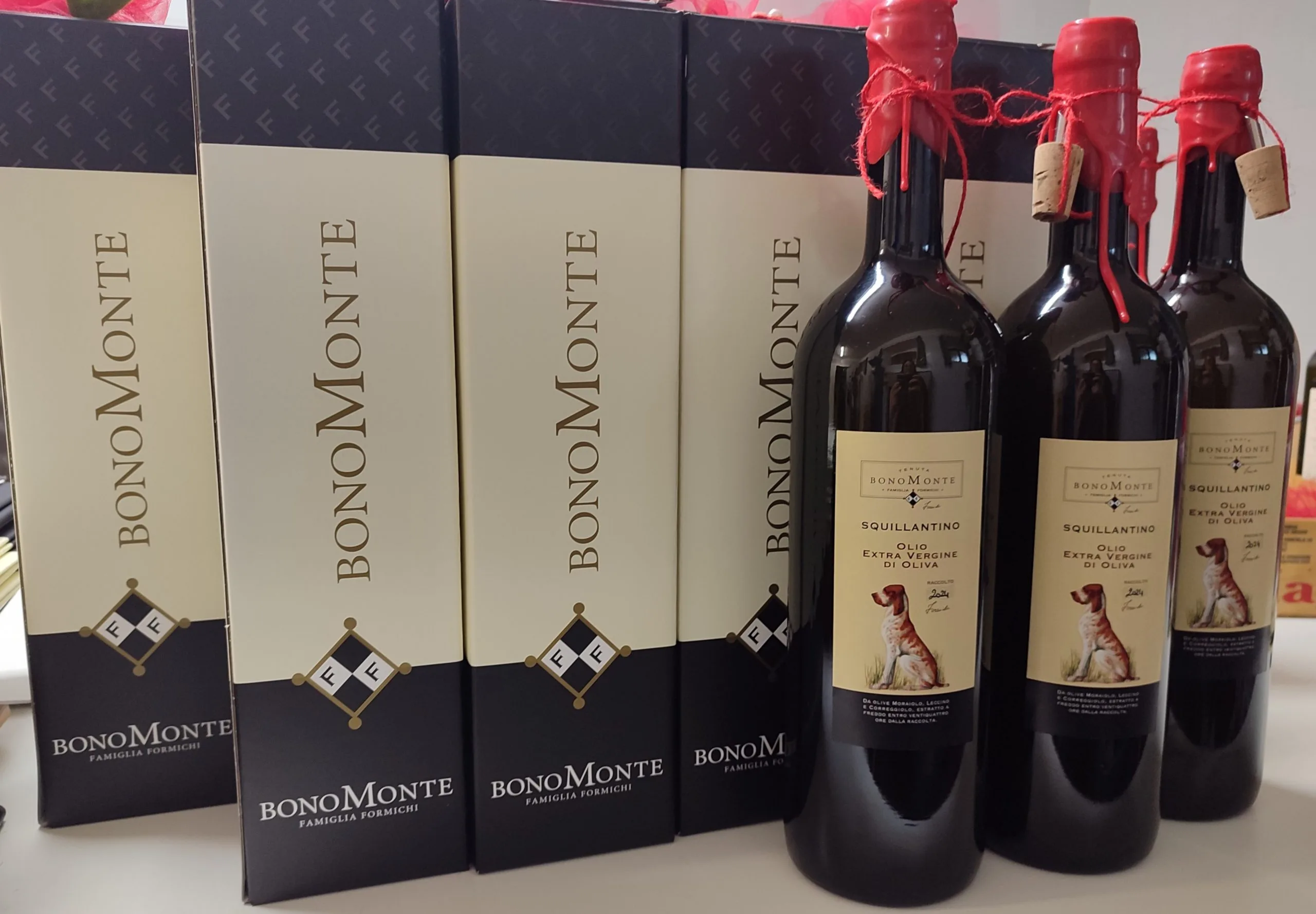 SQUILLANTINO Magnum Natives Olivenöl Extra 2025, 1500 ml Flasche mit Ausgießer und Geschenkbox